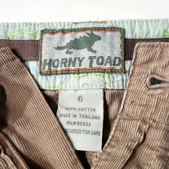 Horny Toad Corduroy Tan Cotton Casual Sport Skirt Size 6 - Picture 7 of 12